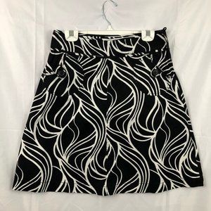 H&M Black and White Retro Skirt